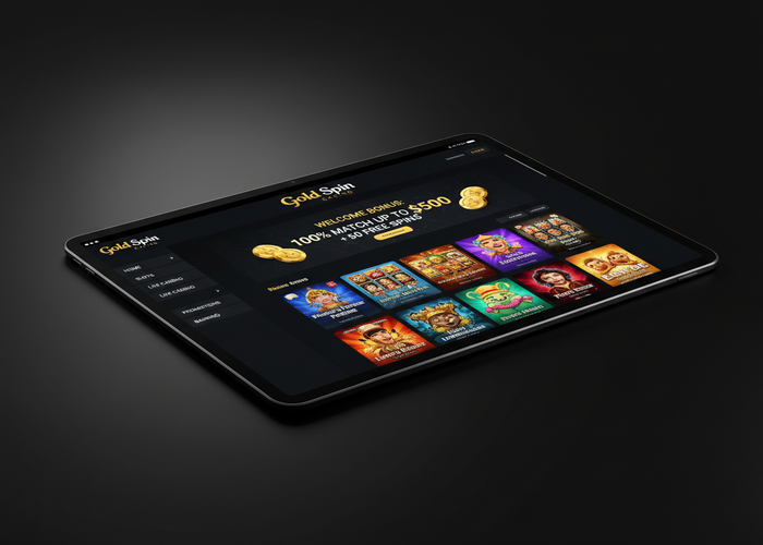 Gold Spin Casino Casinò su tablet